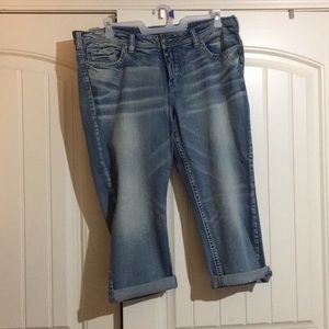 Plus size Silver capris